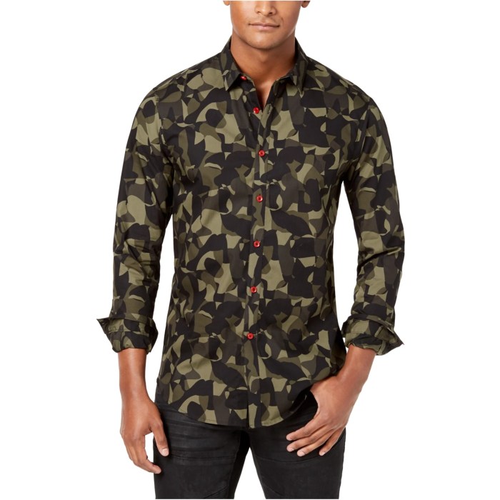 Camo shirt mens fashion