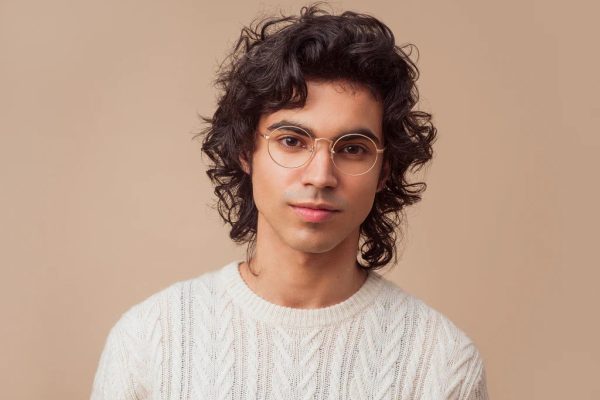 Round glasses fashion men